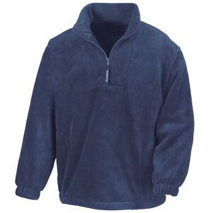 Result Unlined Active 1/4 Zip Anti-Pilling Fleece Top / Navy Blue